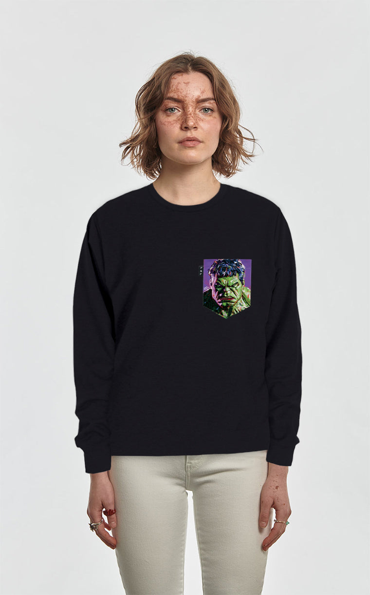 Crewneck Qc à poche Fâché Vert