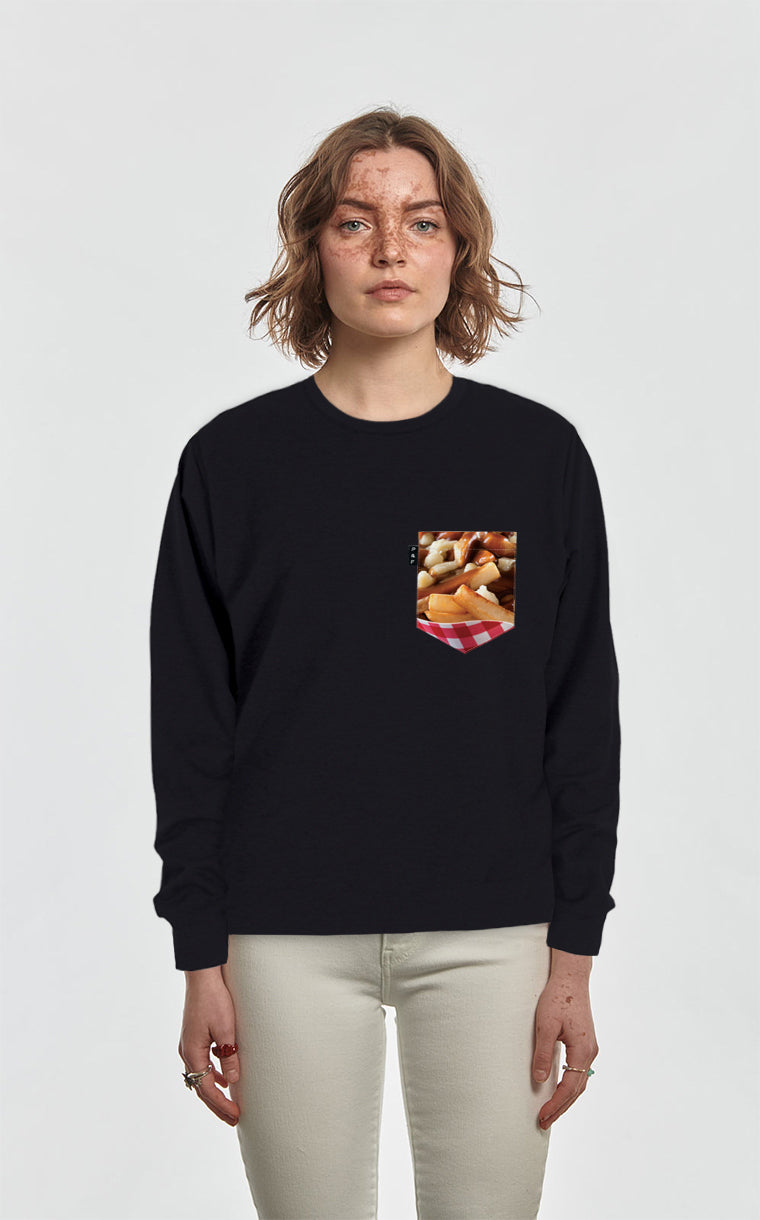 Crewneck Qc with pocket Fries gratin sauce