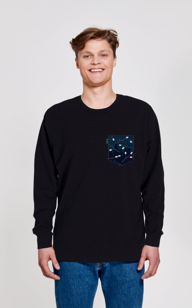 Crewneck Qc with Marshmallow Grain pocket