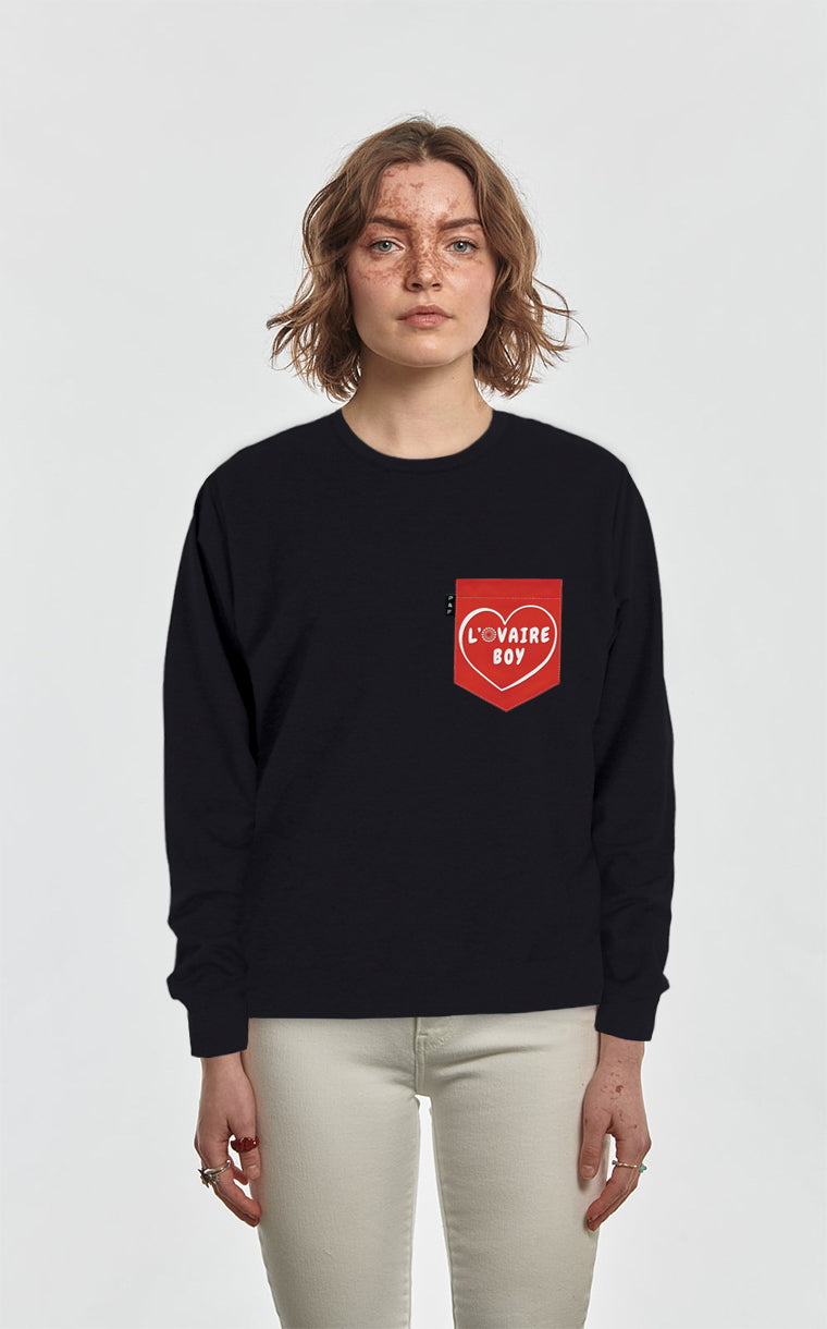 Crewneck Qc à poche L'ovaire boy rouge