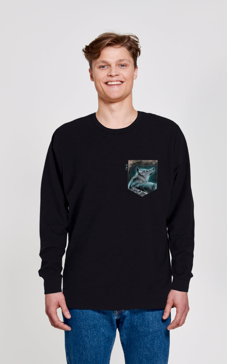 Crewneck Qc à poche Le village s'endort