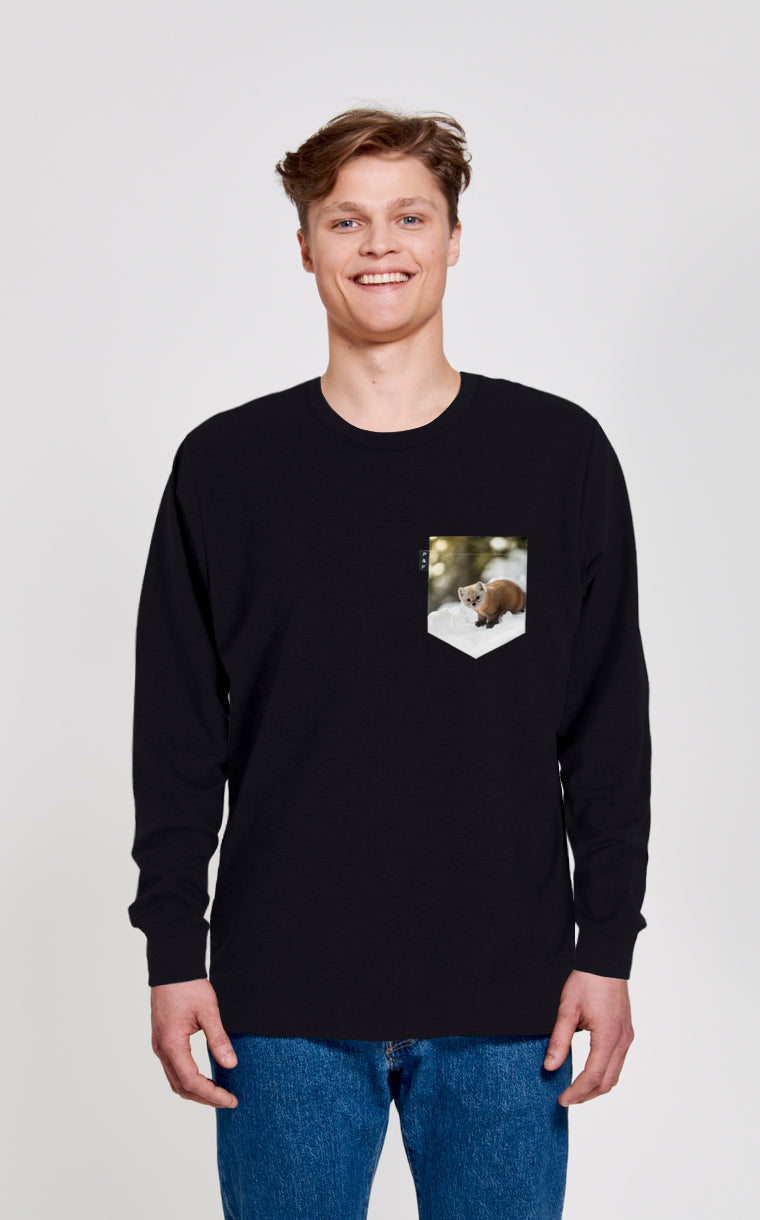 Crewneck Qc à poche Martre Labrèche