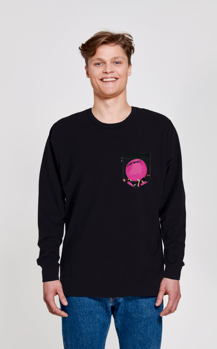 Omnikin PINK Pocket Qc Crewneck