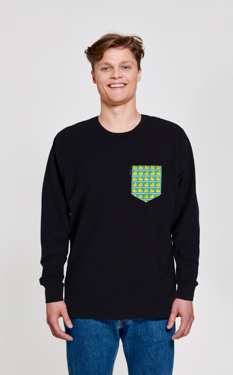 Crewneck Qc à poche On prend toujours un bain