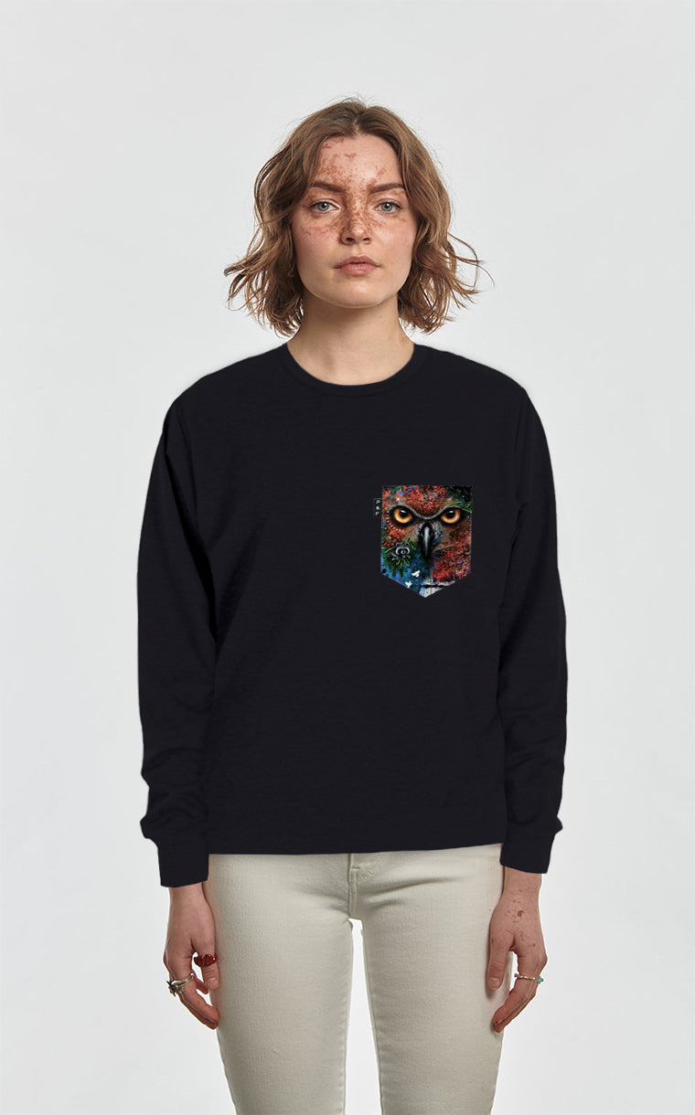 Owly Grail Pocket Qc Crewneck