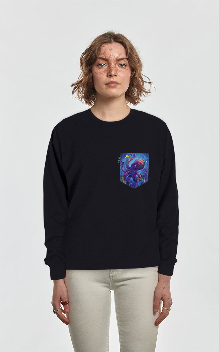 Crewneck Qc à poche Poulpe Fiction