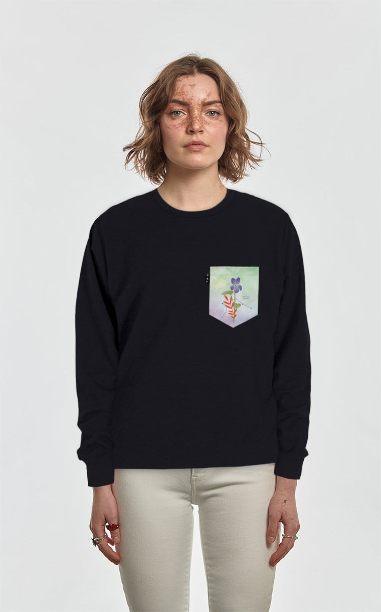 Crewneck Qc à poche Recto-Verseau