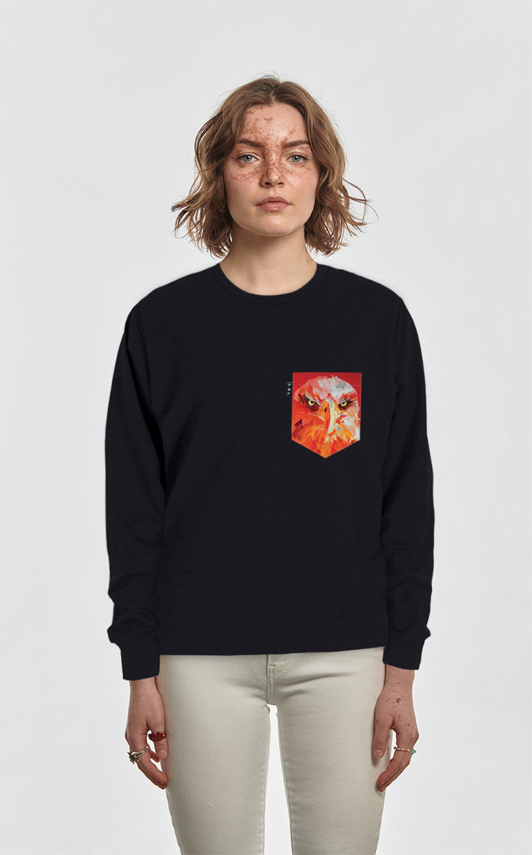 Crewneck Qc à poche S'aile et vinaigle