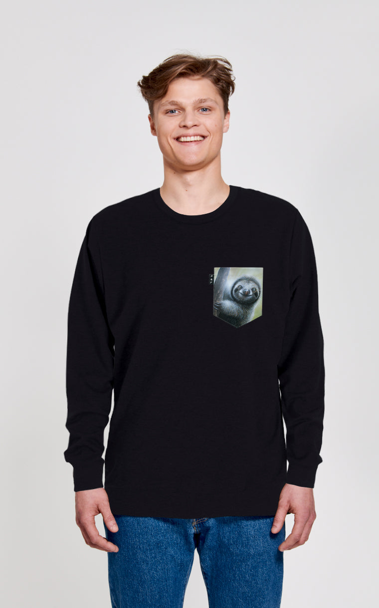 Crewneck Qc à poche Sloth Machine