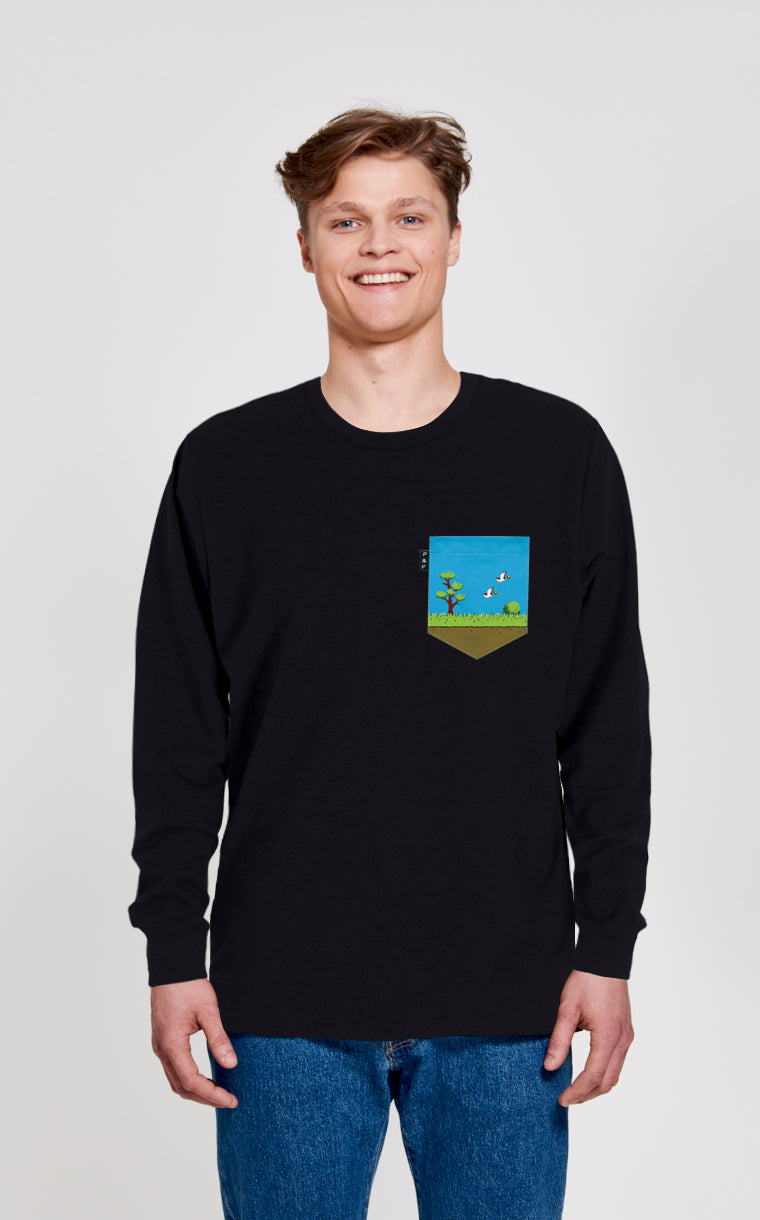 Crewneck Qc à poche Tire la chasse