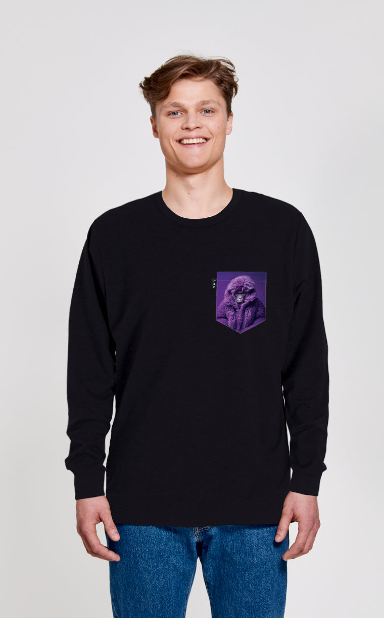 Crewneck Qc à poche Yves Singe-Laurent