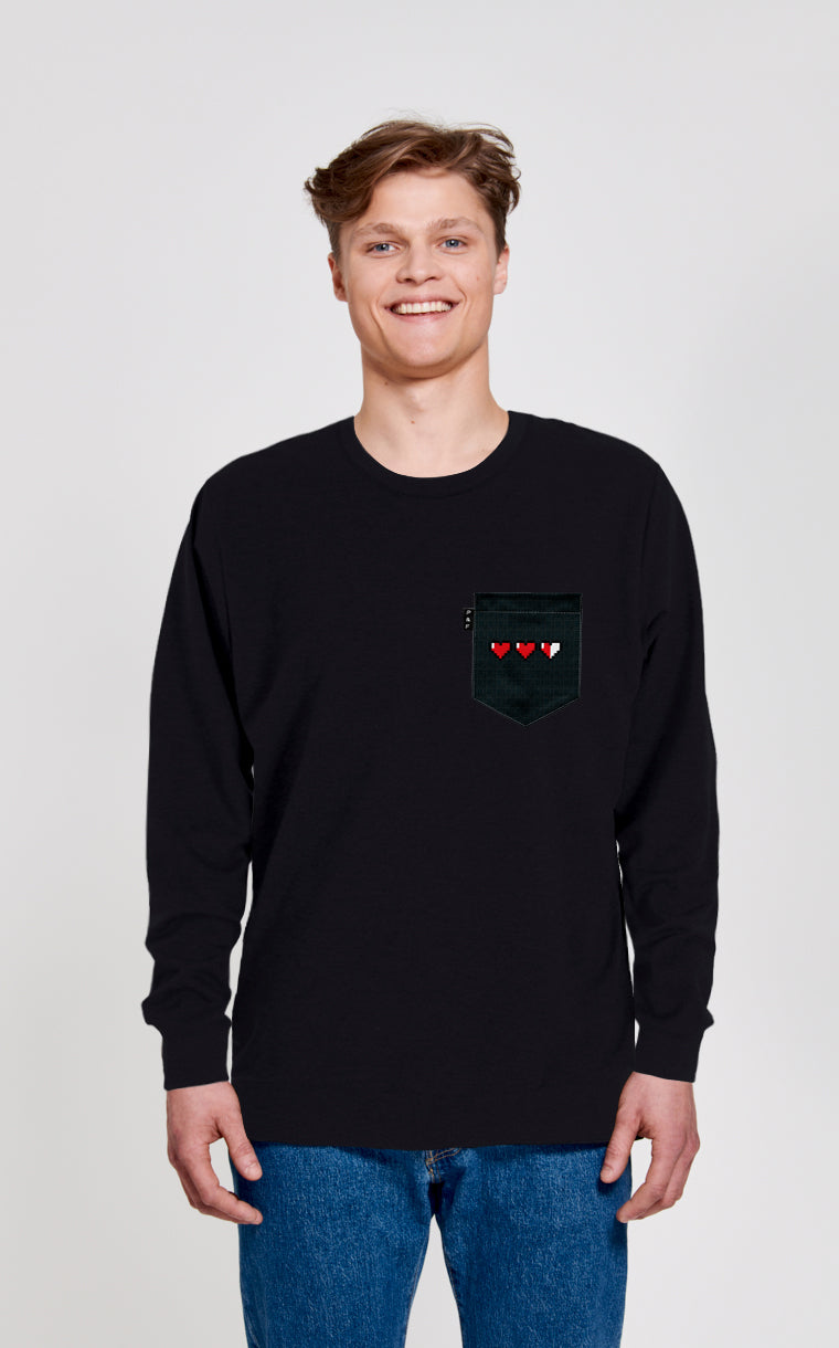 Crewneck Qc with pocket Les zel da mode