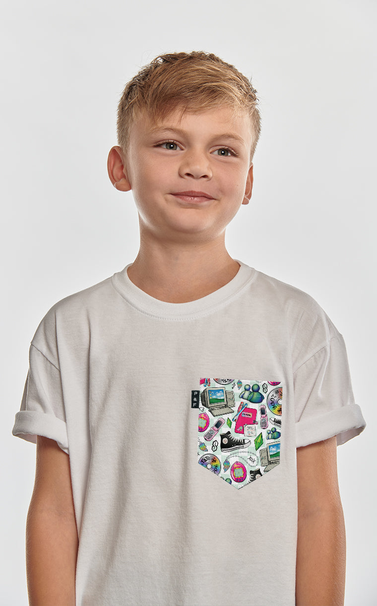 90s kids pocket t-shirt