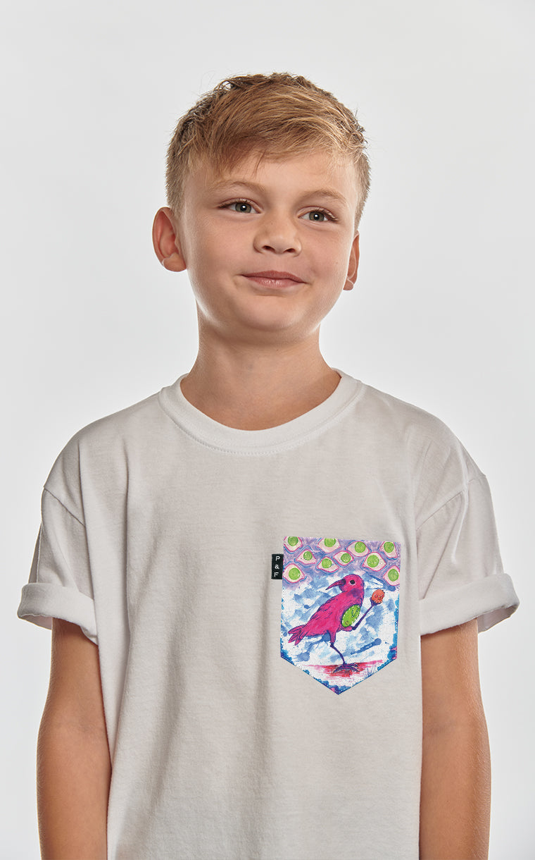 T-shirt à poche Oiseau Oiseau