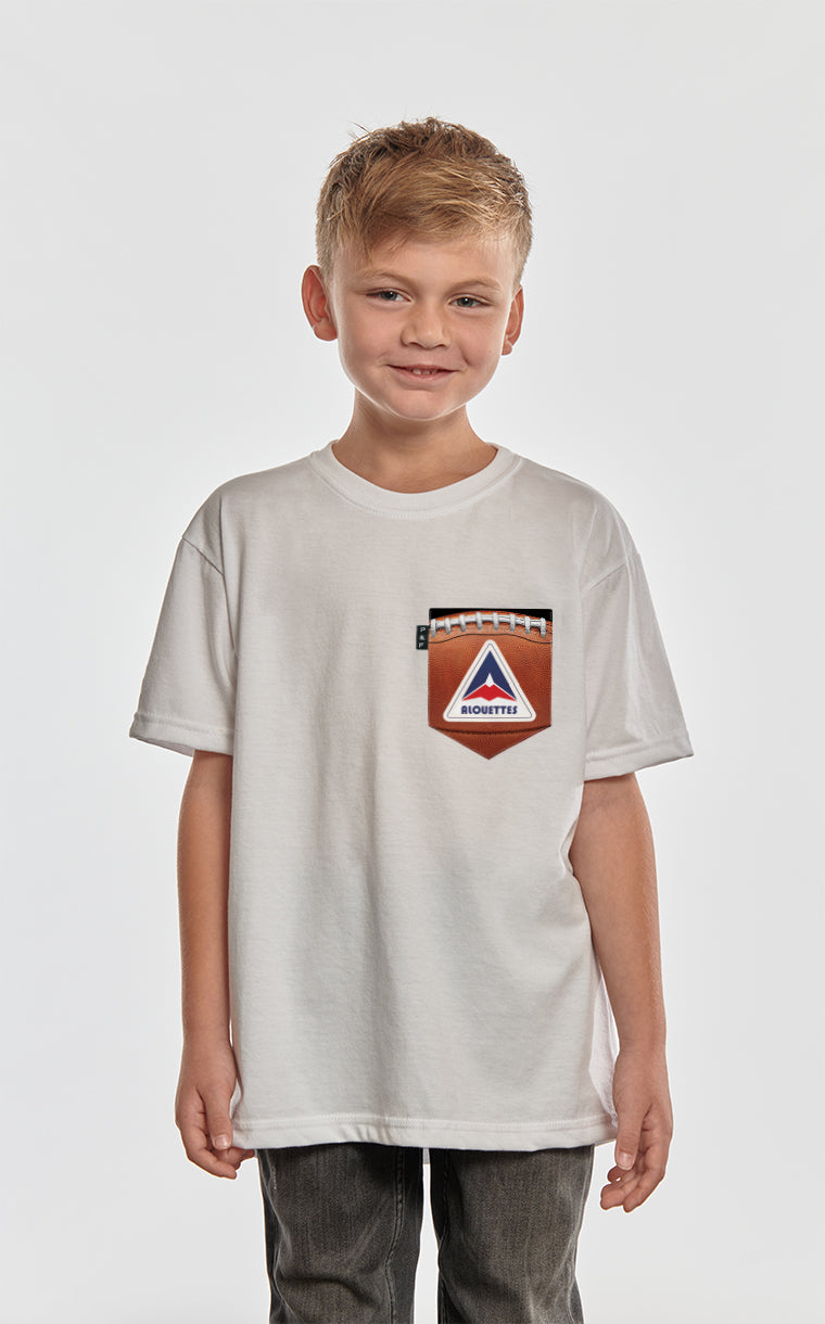 T-shirt à poche pour enfant avec poche Sur le cuir ^ 