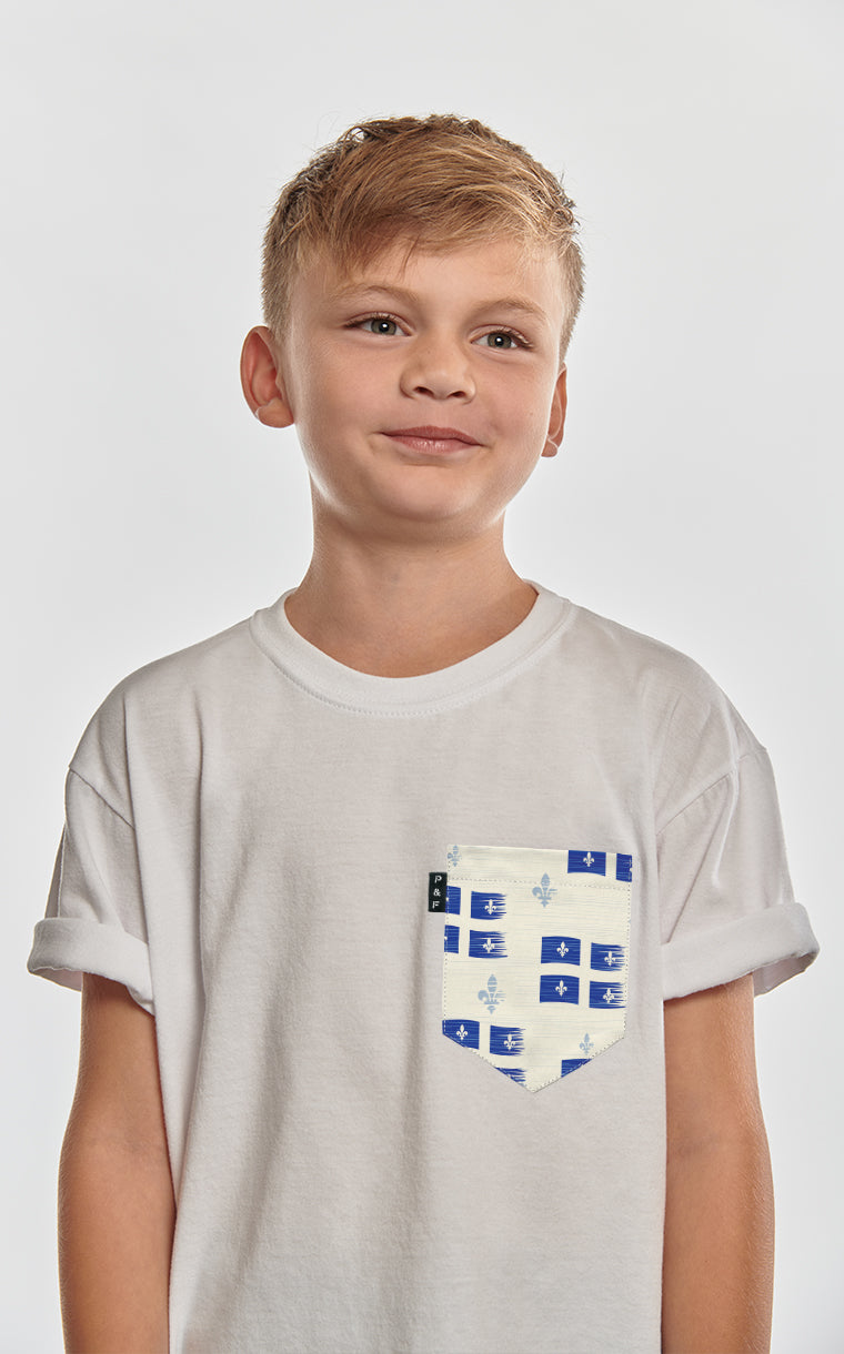 T-shirt à poche Vive le Québec