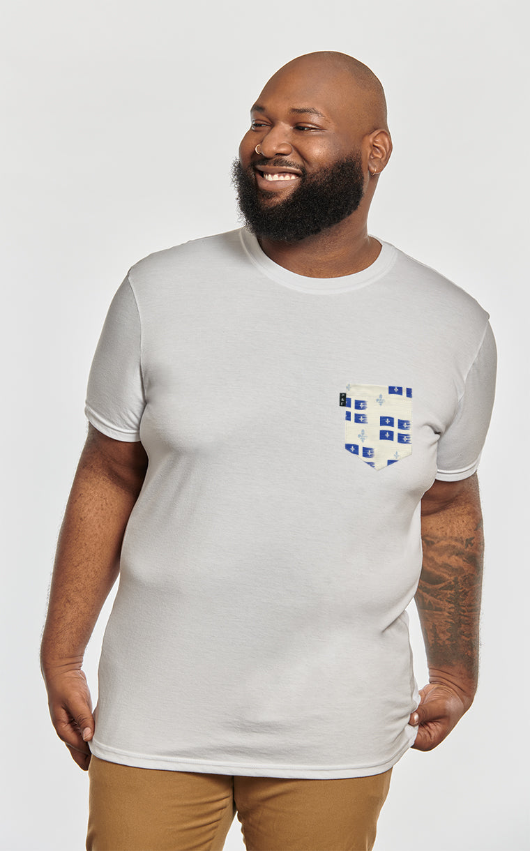 T-shirt à poche Vive le Québec