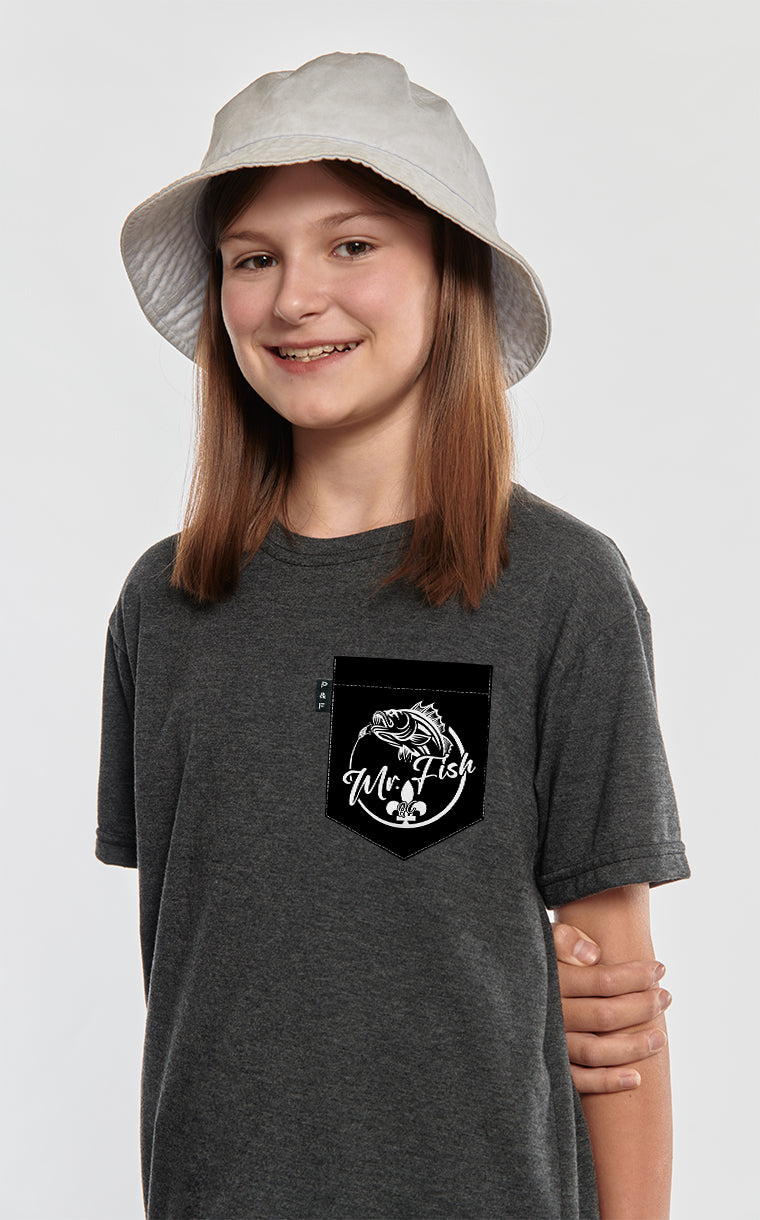 Mr Fish Black Pocket T-Shirt