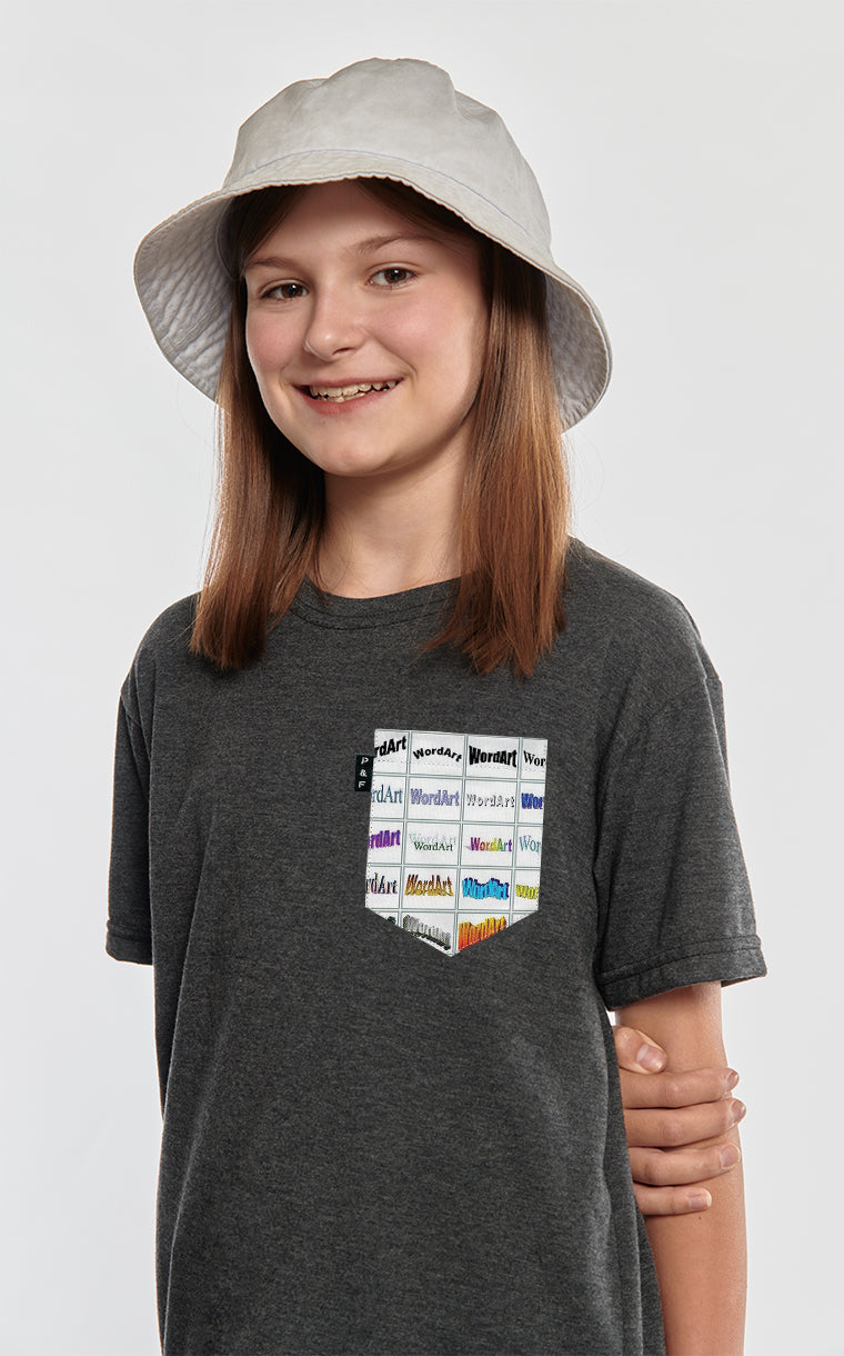 Word Art Battle Pocket T-Shirt