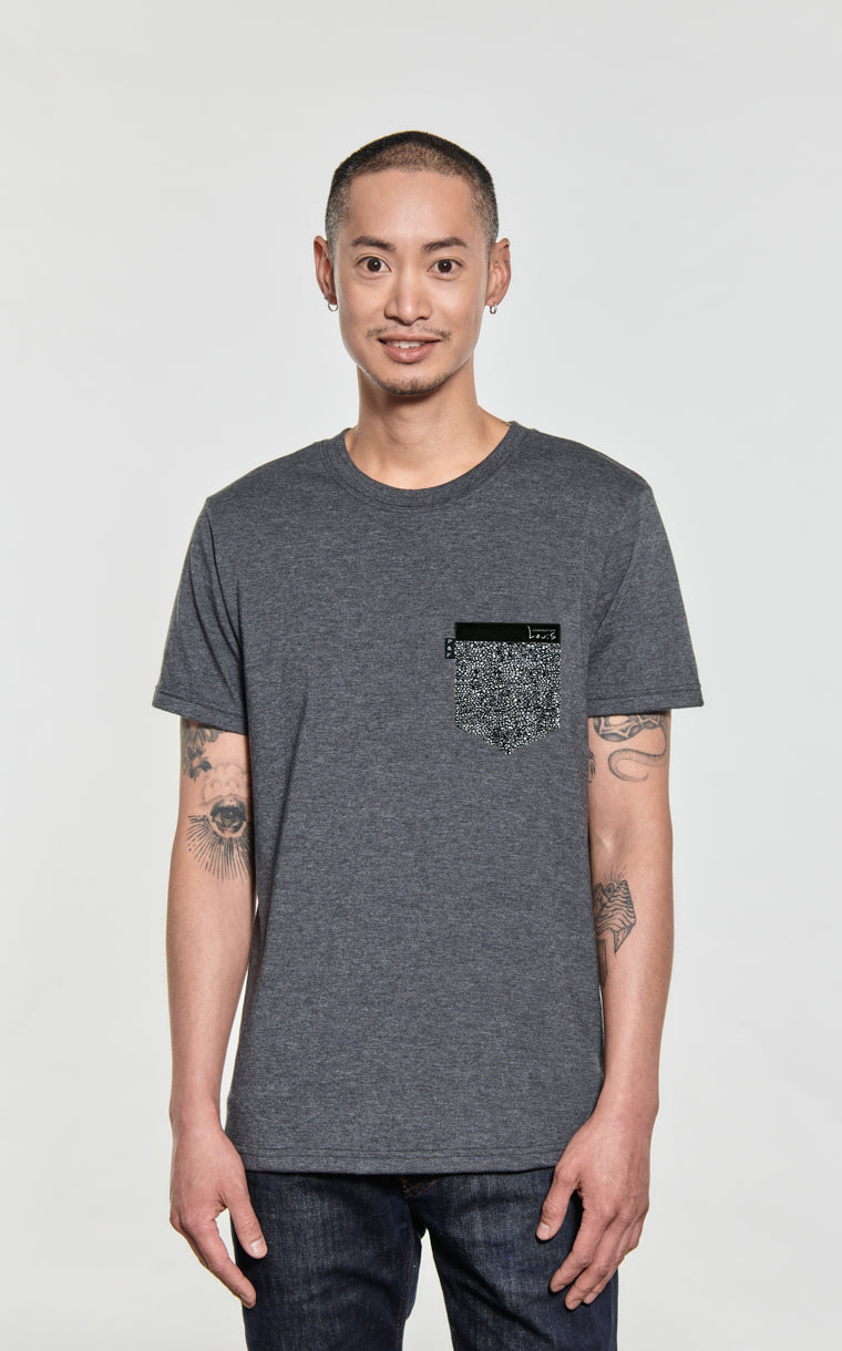 T-shirt Femme Madewell C6459 - Lavande, Taille M, En Coton Soie, Poche Dos