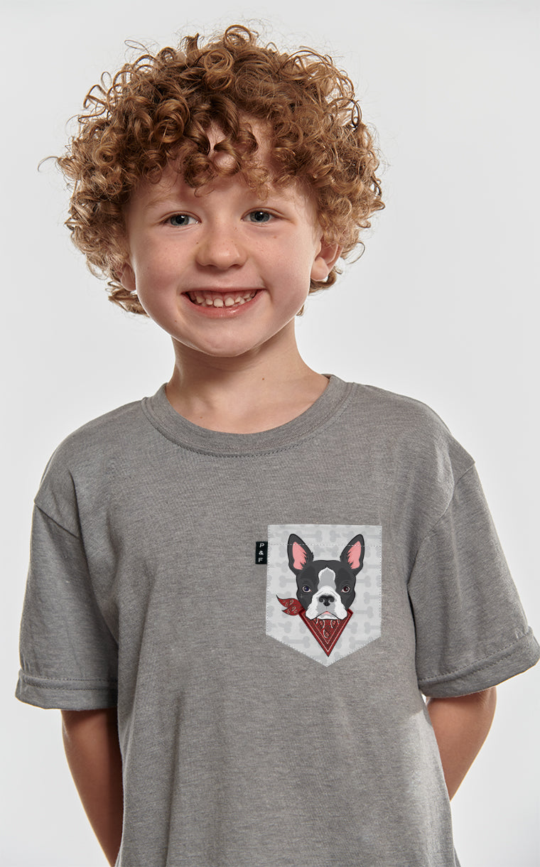 T-shirt à poche Chienne à Jacques