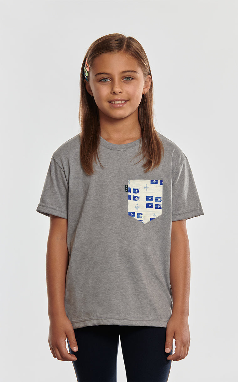 T-shirt à poche Vive le Québec