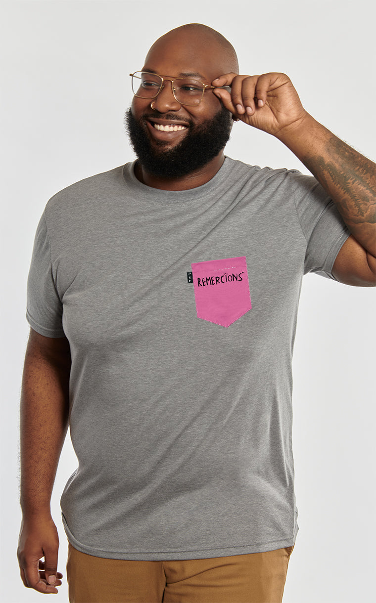 T-shirt à poche Mishel Kekourge Remercions