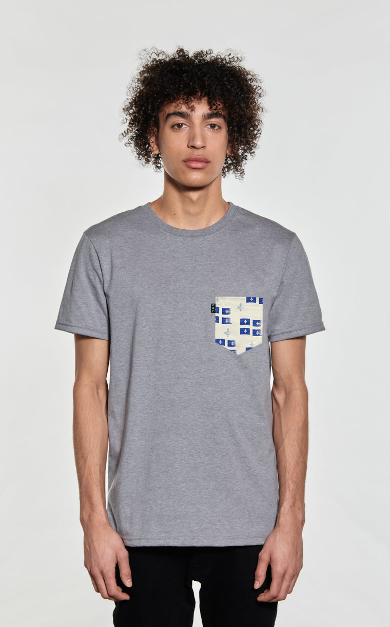 T-shirt à poche Vive le Québec
