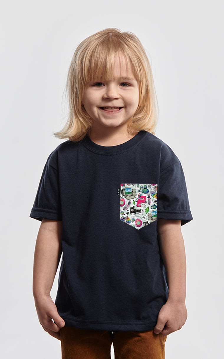 90s kids pocket t-shirt