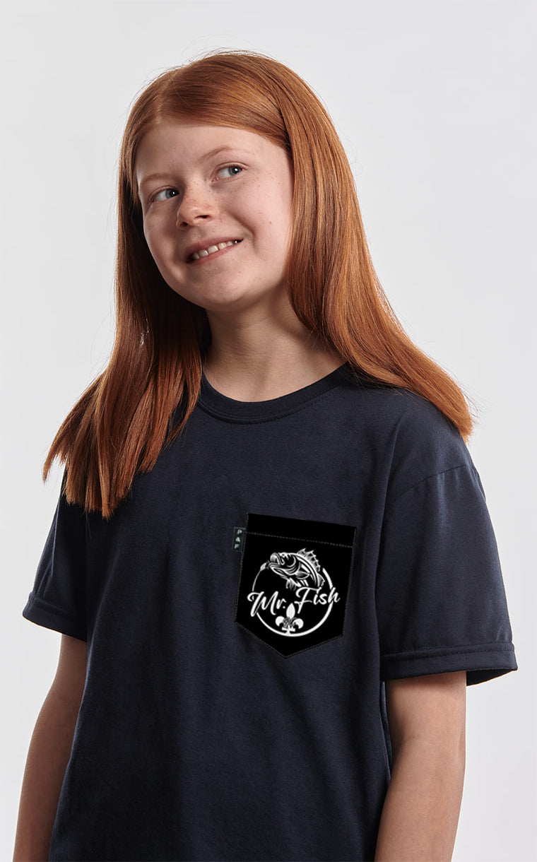 Mr Fish Black Pocket T-Shirt