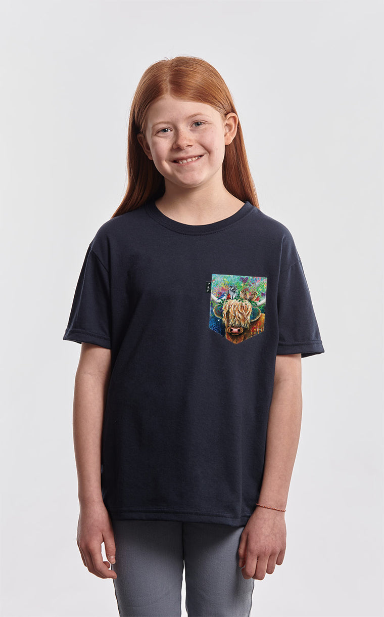 T-shirt à poche Pis au carré
