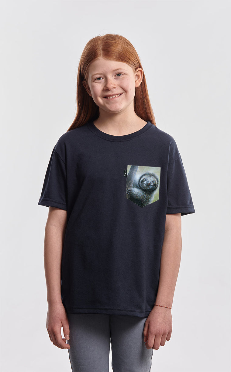 Sloth Machine Pocket T-Shirt