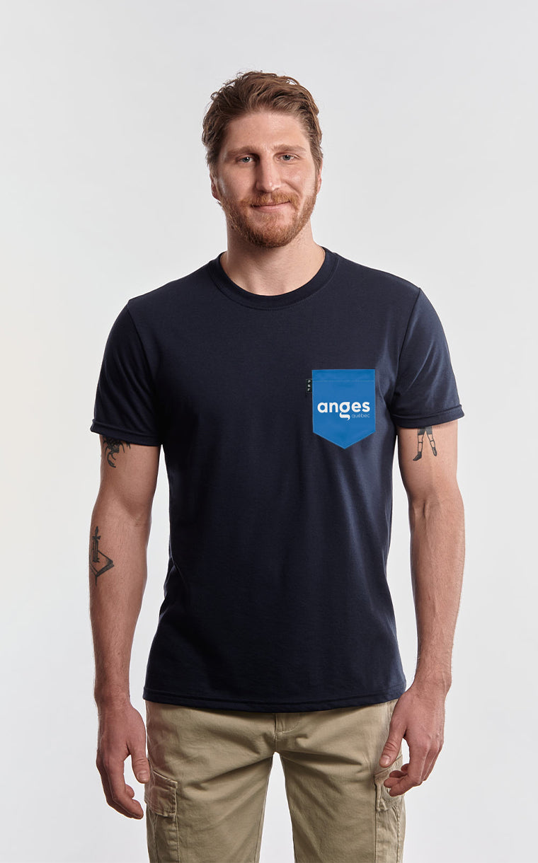 T-shirt à poche Anges Québec