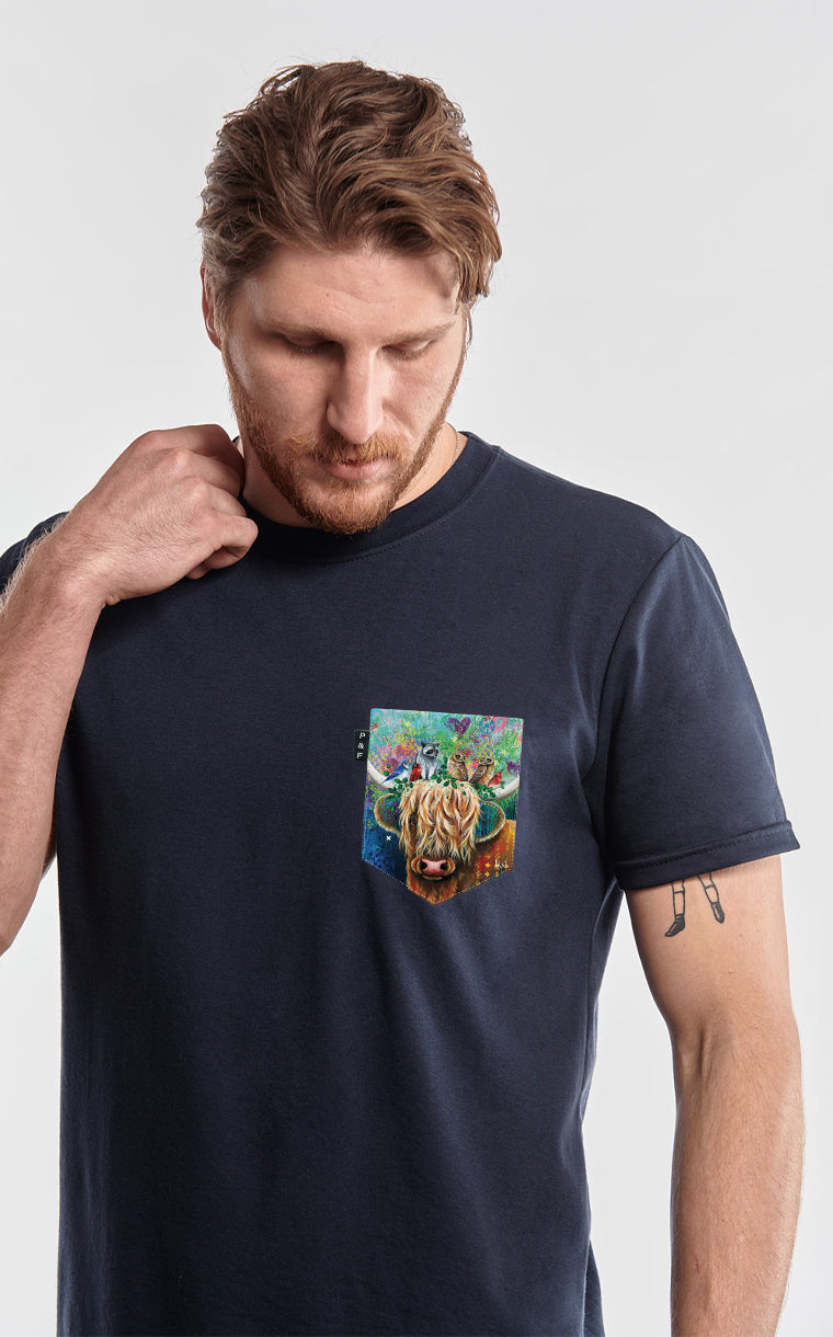 T-shirt à poche Pis au carré