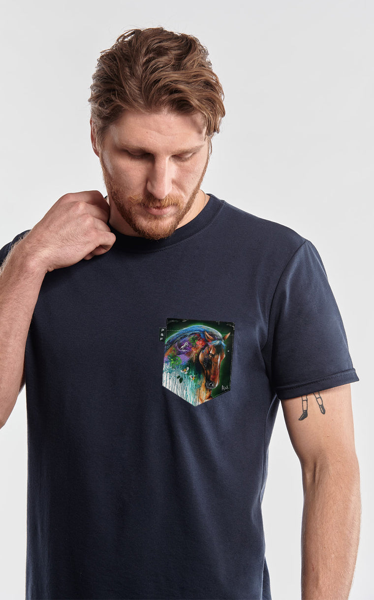 Sylvester Stallion Pocket T-Shirt