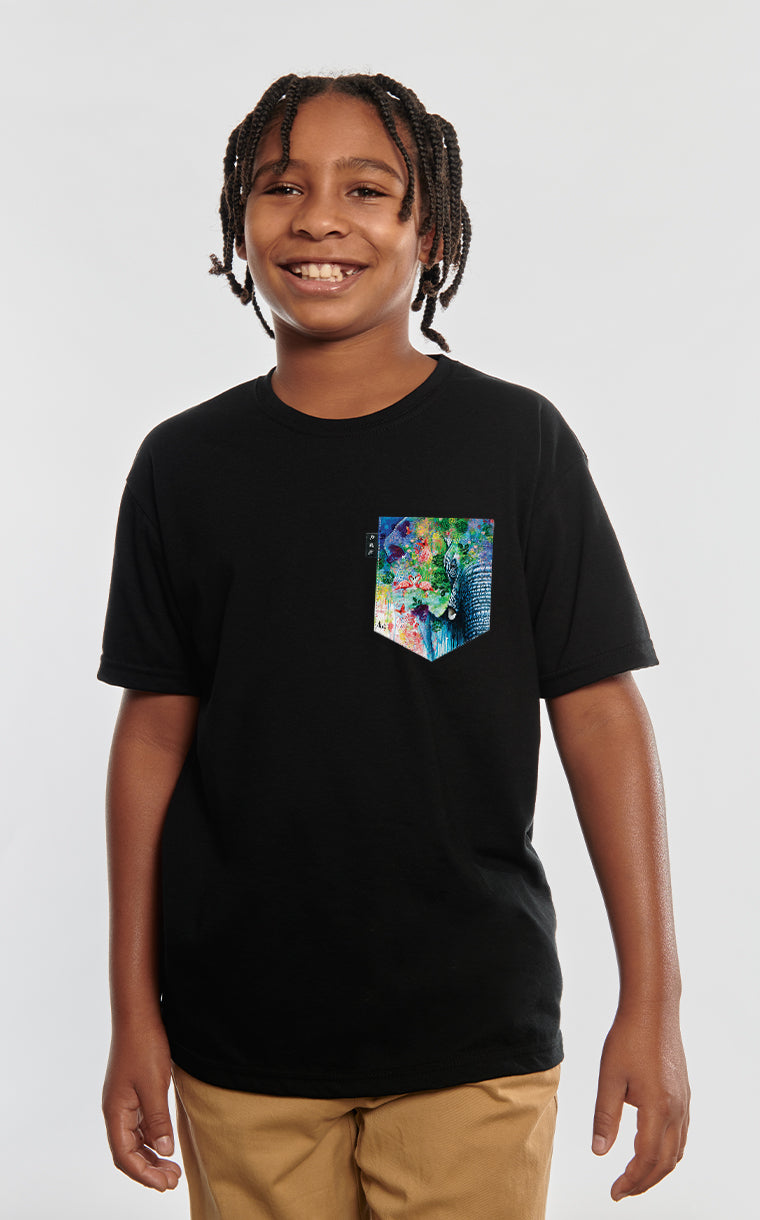 T-shirt à poche Trompe l'oeil