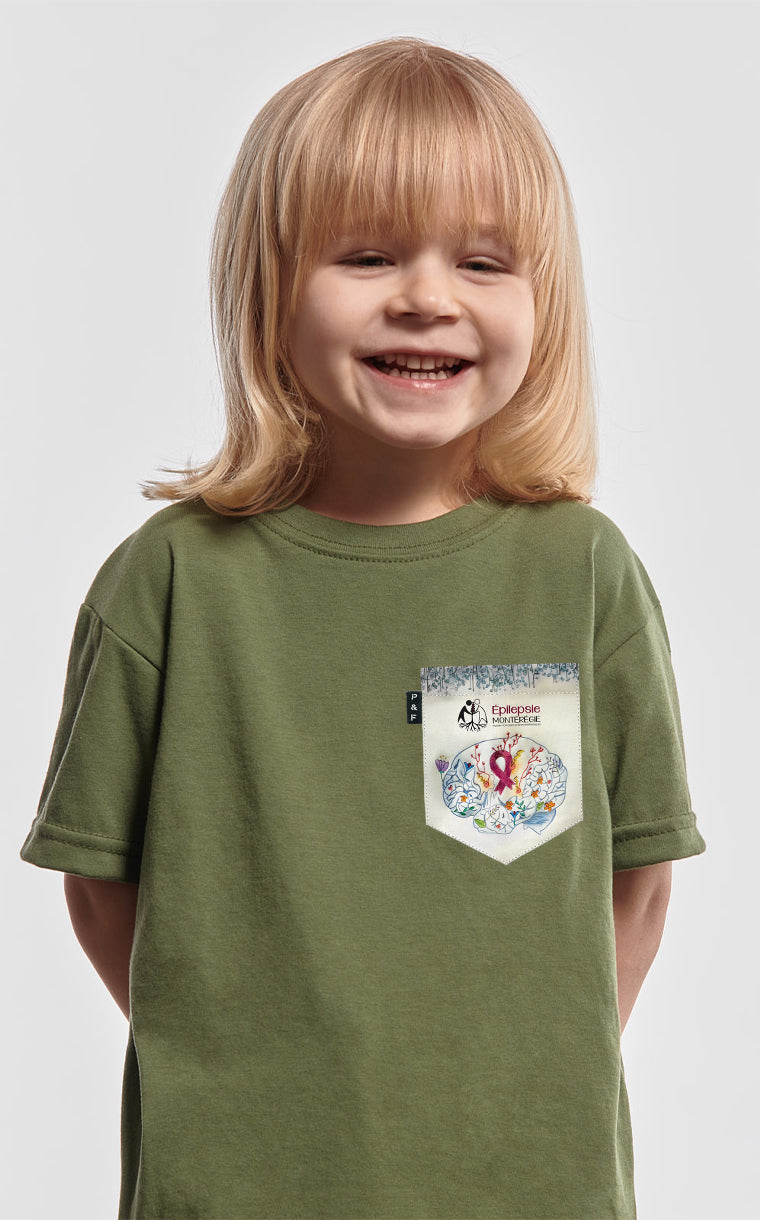 T-shirt à poche Épilepsie Montérégie