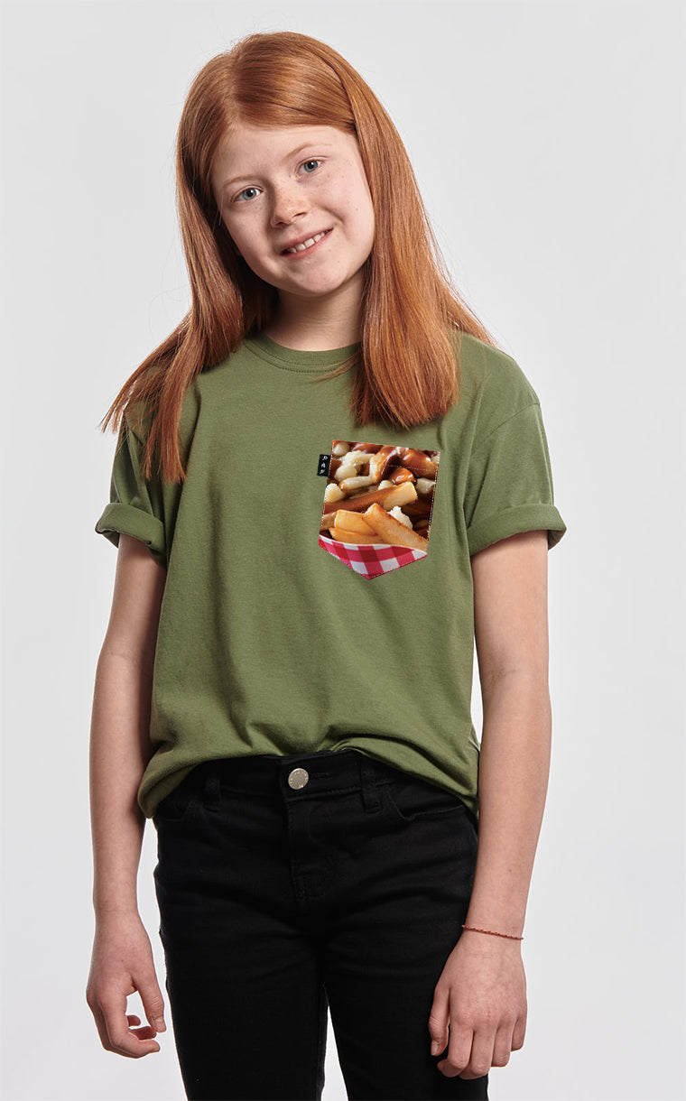 French Fries Gratin Sauce Pocket T-Shirt