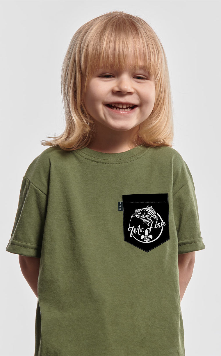 Mr Fish Black Pocket T-Shirt