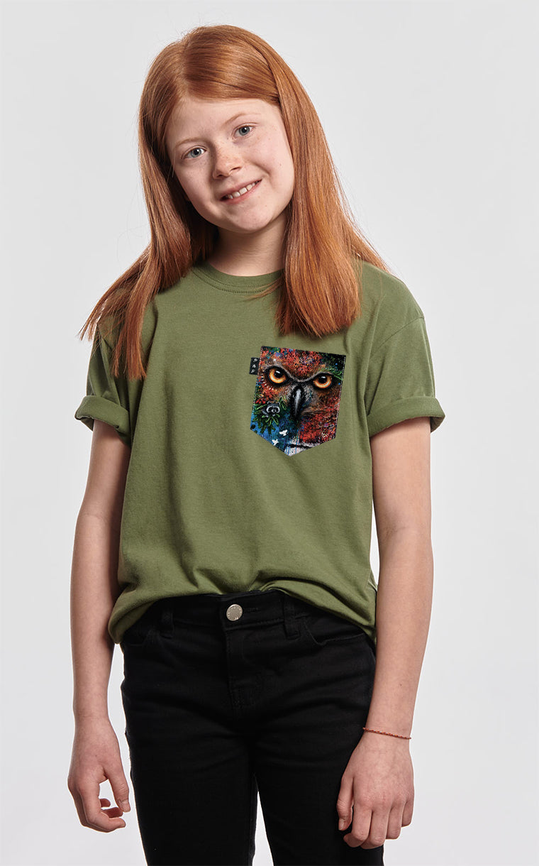 T-shirt à poche Owly Grail