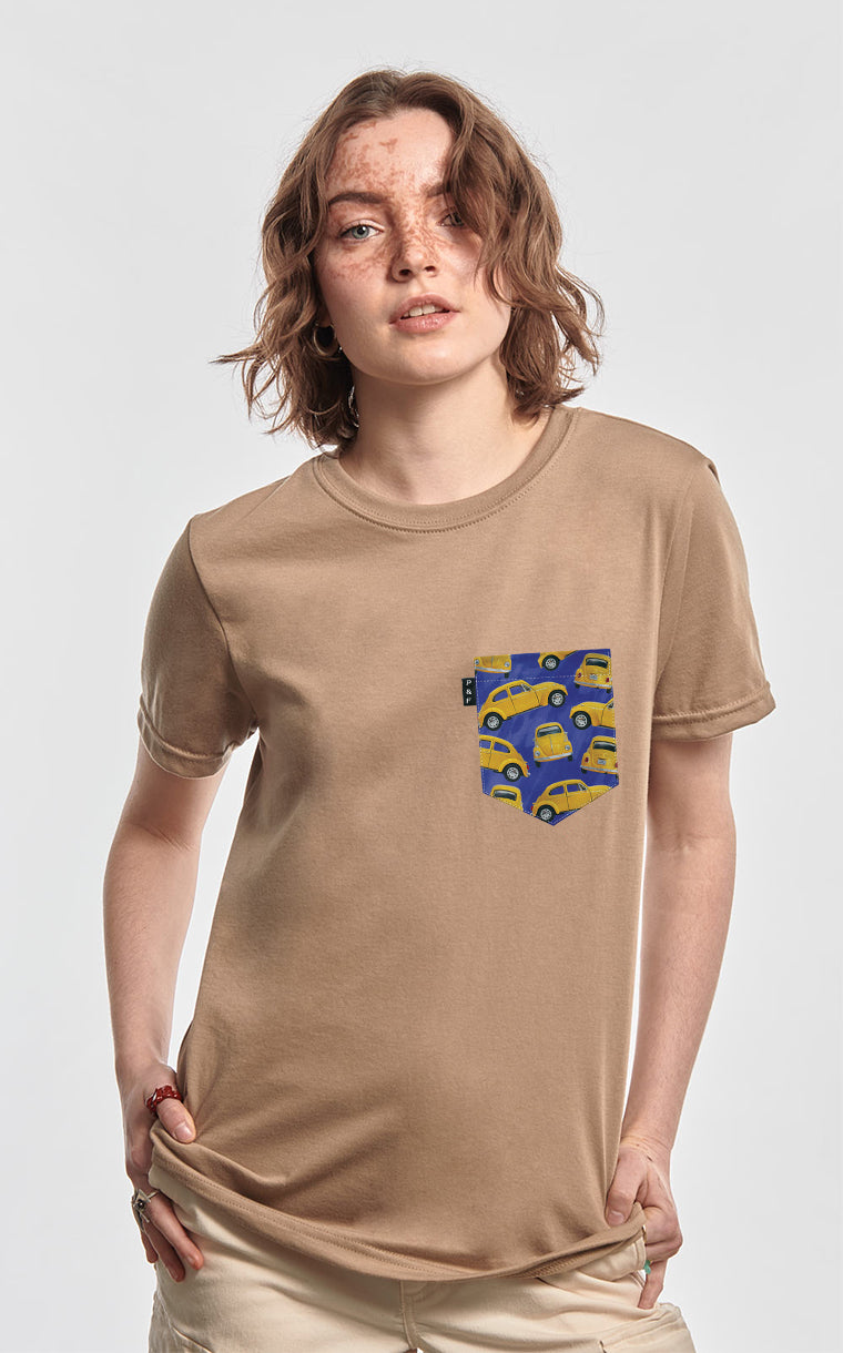 T-shirt coupe Boyfriend à poche Pout pout pout