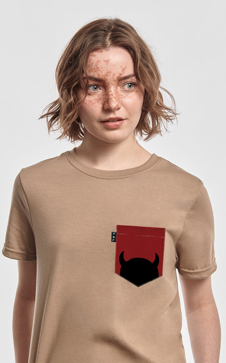 T-shirt coupe Boyfriend à poche Vil et misérable