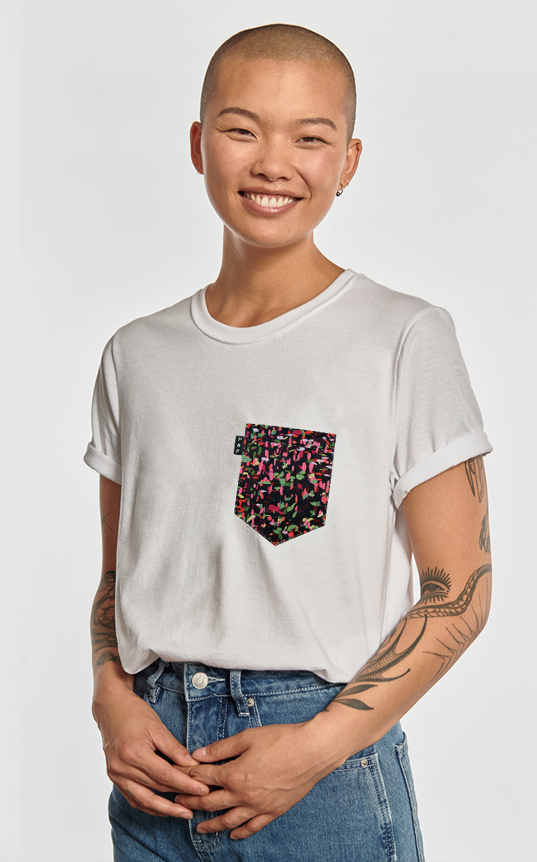 T-shirt coupe Boyfriend à poche Douceur