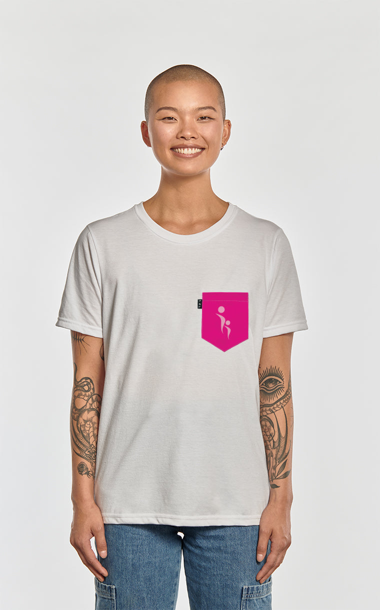 T-shirt coupe Boyfriend à poche Fondation de l'Hôpital du Suroît