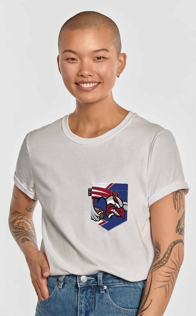 T-shirt coupe Boyfriend à poche pour femme avec poche Go Als Go ^ 