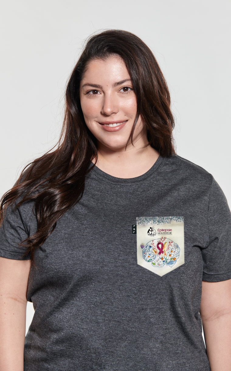 T-shirt coupe Boyfriend à poche Épilepsie Montérégie
