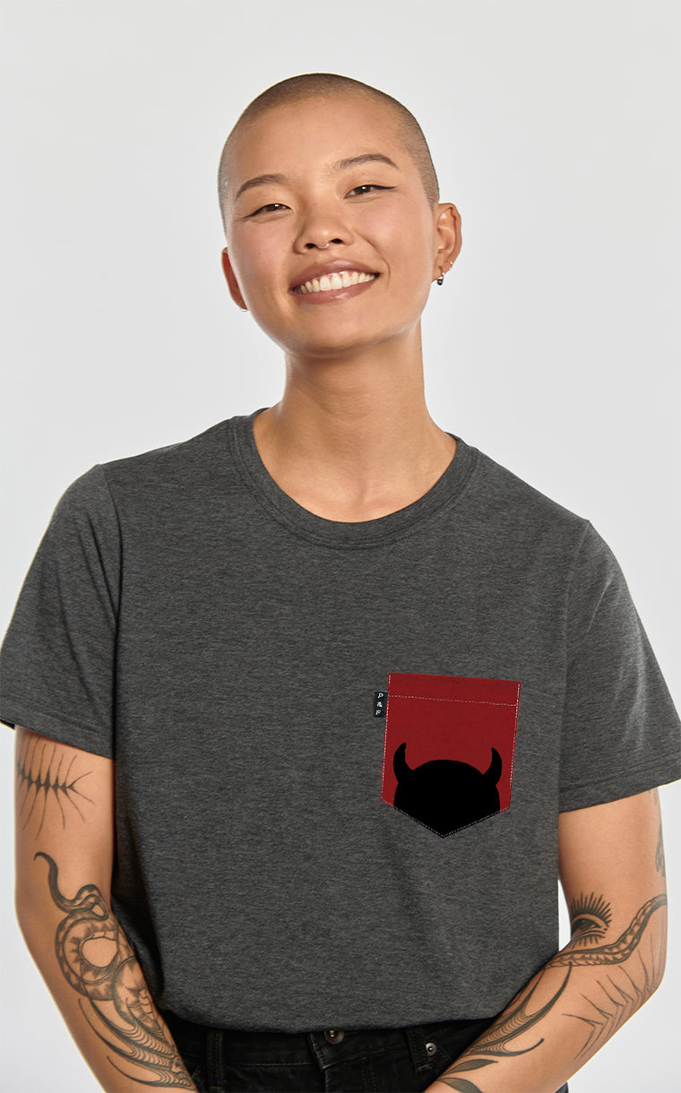 T-shirt coupe Boyfriend à poche Vil et misérable