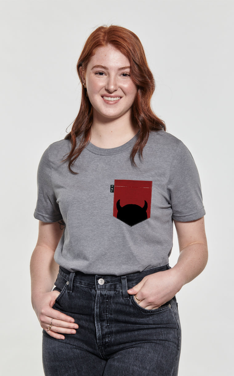 T-shirt coupe Boyfriend à poche Vil et misérable