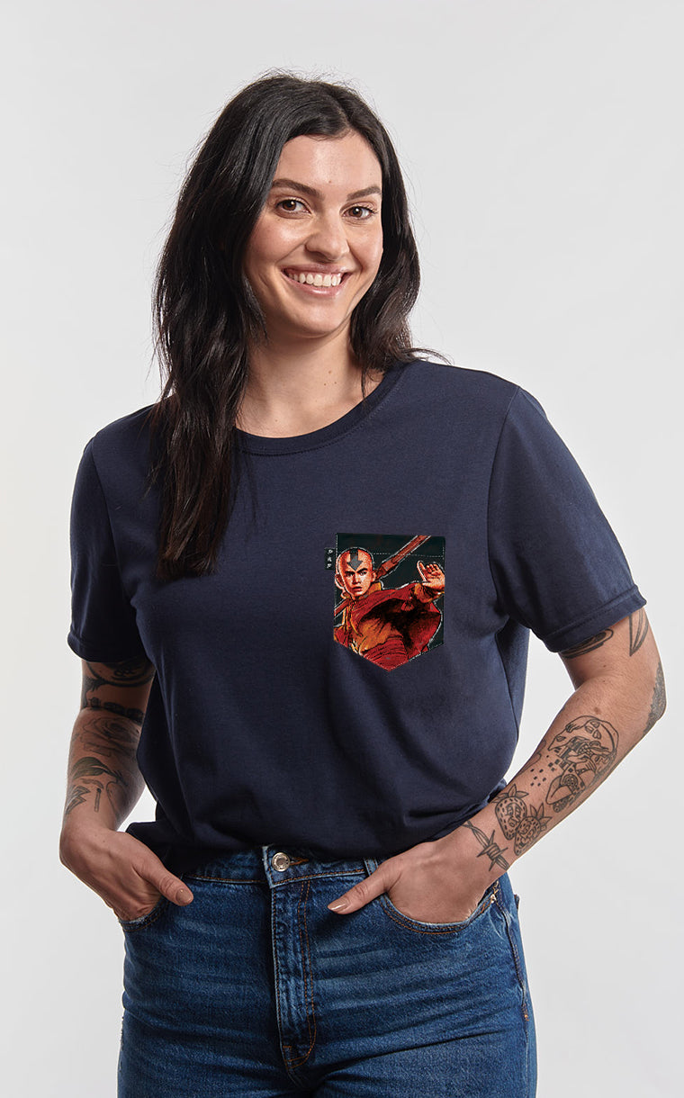 T-shirt coupe Boyfriend à poche pour femme avec poche Chauve qui peut ^ 