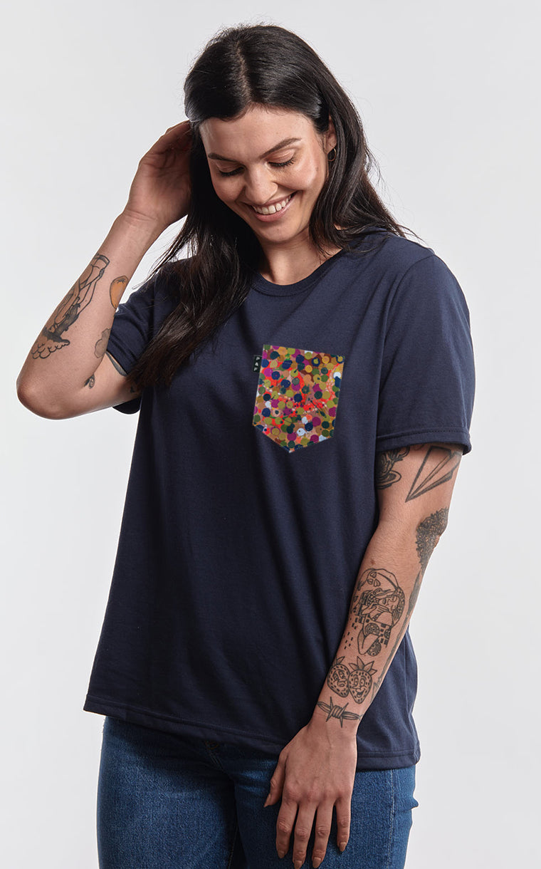 Boyfriend Fit T-Shirt with Folie Pocket